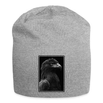 Adler - Jersey-Beanie - Grau meliert - Vorne