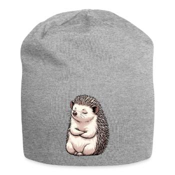 Igel Igelliebhaber Igelbesitzer Igelhalter Stachel - Jersey-Beanie - Grau meliert - Vorne