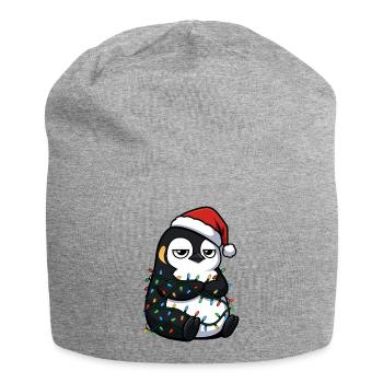 Mürrischer Pinguin Weihnachten Clumsy Santa Verhed - Bonnet en jersey - gris chiné - Devant