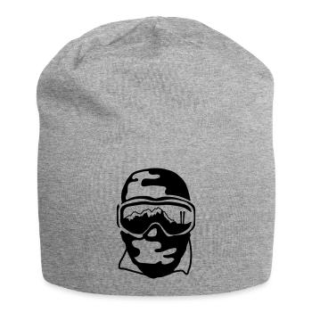 Lunettes de ski - Bonnet en jersey - gris chiné - Devant