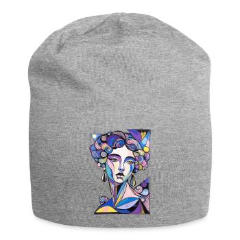 psychedelic surrealism - Jersey Beanie - heather grey - Front