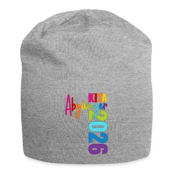 Kita Abgänger 2026 - Jersey-Beanie - Grau meliert - Vorne