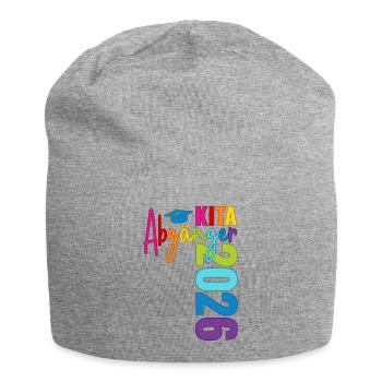 Kita Abgänger 2026 - Jersey-Beanie - Grau meliert - Vorne