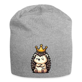 Igel Igelliebhaber Igelbesitzer Igelhalter Stachel - Jersey-Beanie - Grau meliert - Vorne