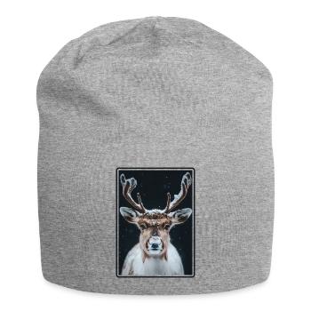 Reindeer Reindeer - Jersey Beanie - heather grey - Front