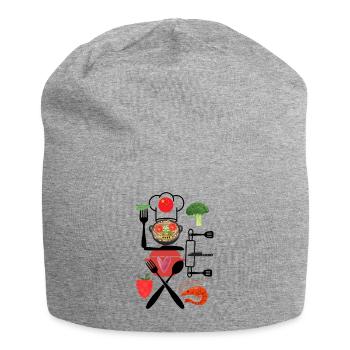 China Kitchen Collage - Jersey-Beanie - Grau meliert - Vorne