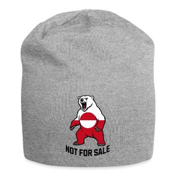 Greenland not for sale - Jersey Beanie - heather grey - Front