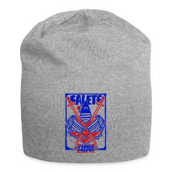 Dreck der Selbstliebe - Jersey-Beanie - Grau meliert - Vorne
