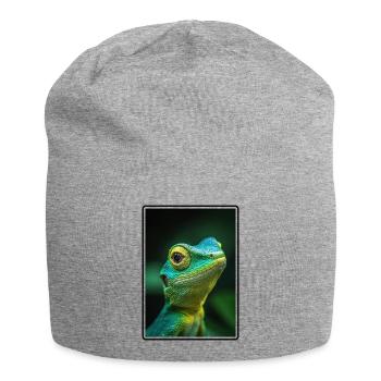Eidechsen Eidechse - Jersey-Beanie - Grau meliert - Vorne