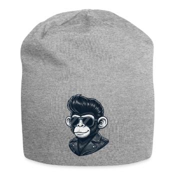 Cool Monkey Chimpanzee Lunettes de Soleil Rock and Roll - Bonnet en jersey - gris chiné - Devant