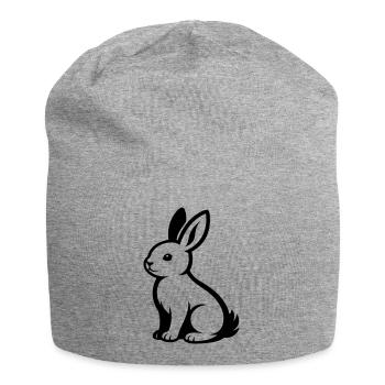 Hare - Jersey Beanie - heather grey - Front