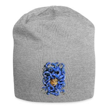 Haarige Medusa - Jersey-Beanie - Grau meliert - Vorne