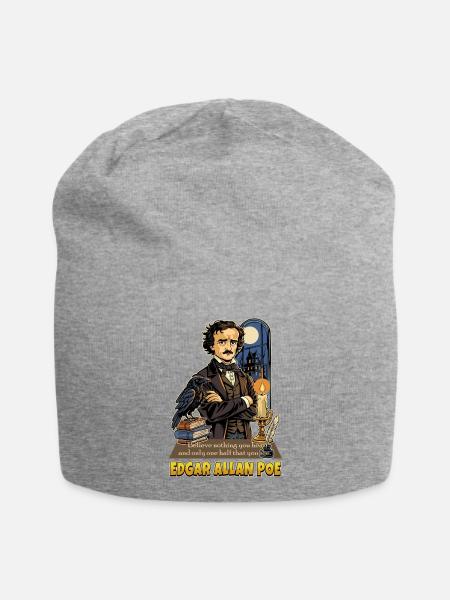 Allan Poe - Jersey-Beanie - Grau meliert