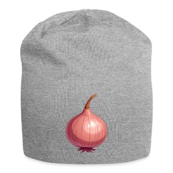 Zwiebel - Jersey-Beanie - Grau meliert - Vorne