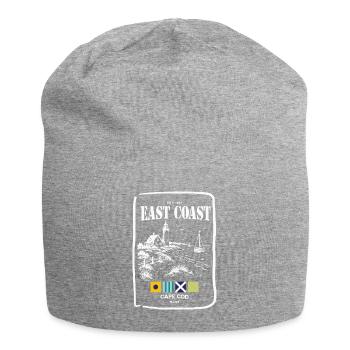 Cape Cod East Coast: Lighthouse and Shoreline - Jersey Beanie - heather grey - Front