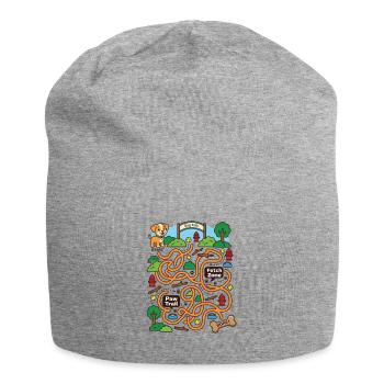 Help the Puppy Find the Bone Interactive Maze - Jersey Beanie - heather grey - Front