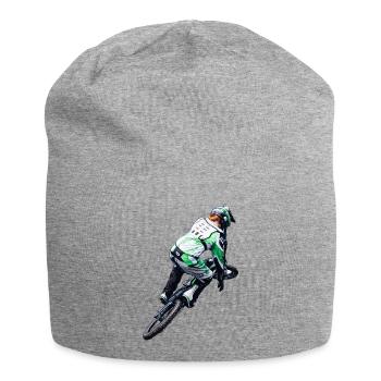 Neon NBMX Rider Action Print - Jersey Beanie - heather grey - Front