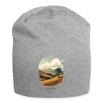 Rhön Vintage Landscape | National Park Style - Jersey-Beanie - Grau meliert - Vorne