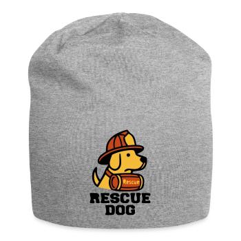Logo du chien de secours des chiens de pompiers - Bonnet en jersey - gris chiné - Devant