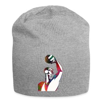 Profil d’un joueur de football nautique - Bonnet en jersey - gris chiné - Devant