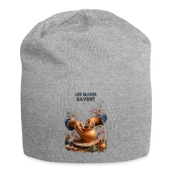 Mains du potier Argile en Fusion - Bonnet en jersey - gris chiné - Devant