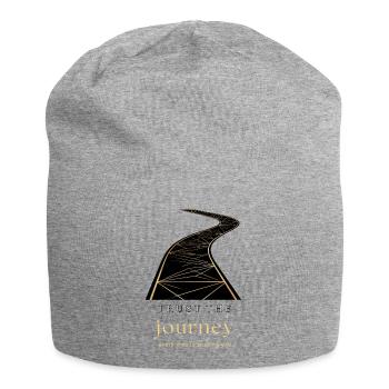 Trust the Journey Motivational Road Design - Jersey-Beanie - Grau meliert - Vorne