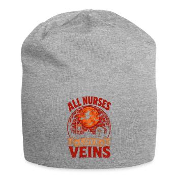 Nurse Nurse Halloween - Jersey Beanie - heather grey - Front