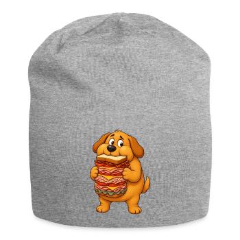 Golden Retriever Sandwich Thief - Jersey Beanie - heather grey - Front