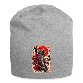 Samurai Krieger – Japanischer Ehrenkodex - Jersey-Beanie - Grau meliert - Vorne