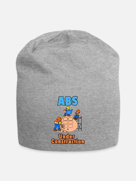 ABS im Bau - Jersey-Beanie - Grau meliert