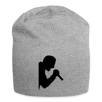 singer - Jersey-Beanie - Grau meliert - Vorne