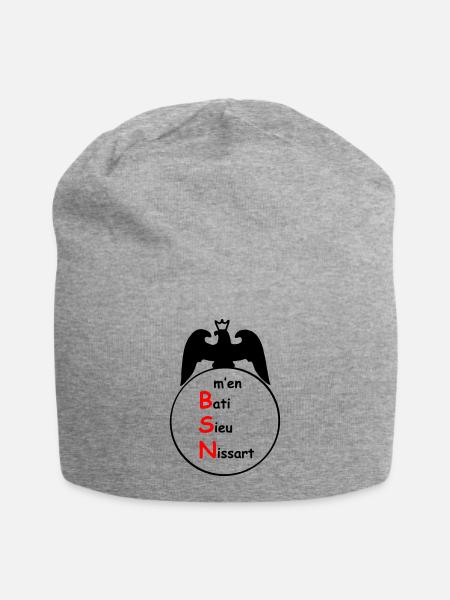 bsn - Bonnet en jersey - gris chiné