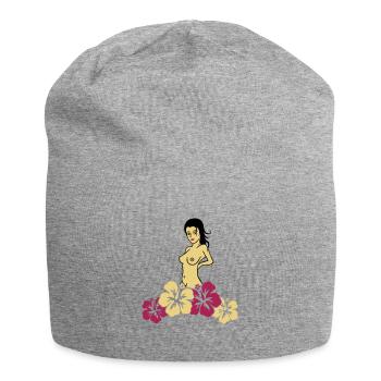hawai woman - Jersey-Beanie - Grau meliert - Vorne
