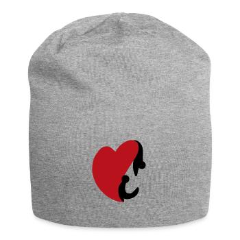 People of the Heart - Jersey Beanie - heather grey - Front