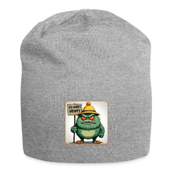 Petit homme de mauvaise humeur et - Bonnet en jersey - gris chiné - Devant