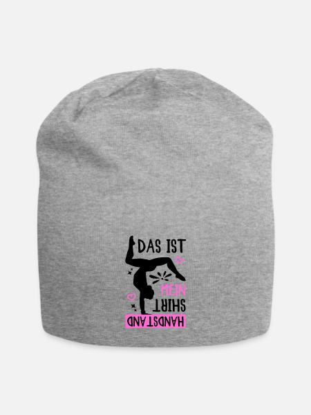 Das Ist Mein Handstand Shirt - Jersey-Beanie - Grau meliert