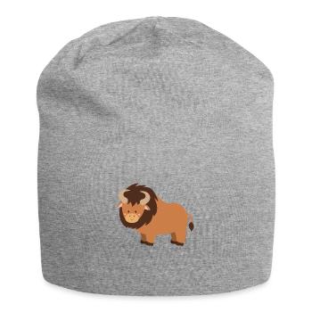 bison - Jersey-Beanie - Grau meliert - Vorne