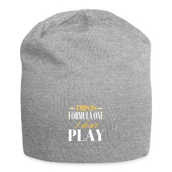 Das ist Formel Eins Ich spiele nicht - Jersey-Beanie - Grau meliert - Vorne