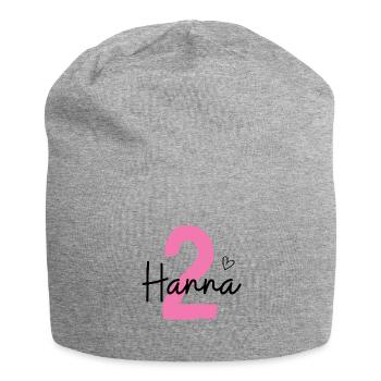 Hanna 2 - Jersey-Beanie - Grau meliert - Vorne