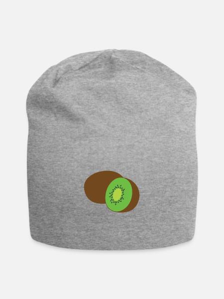 kiwi - Jersey-Beanie - Grau meliert