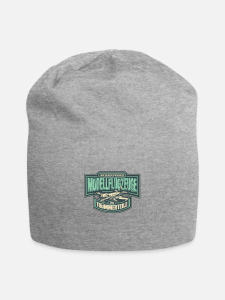 Modellflugzeug RC Modellbau Modell Modellflieger - Jersey-Beanie - Grau meliert