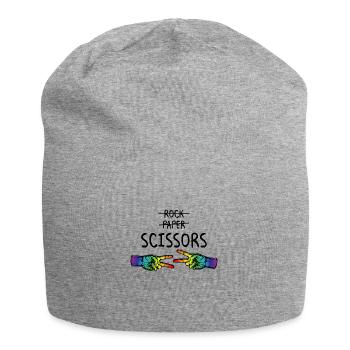 Rock Paper Scissors LGBTQ Pride Month Lesbian - Bonnet en jersey - gris chiné - Devant