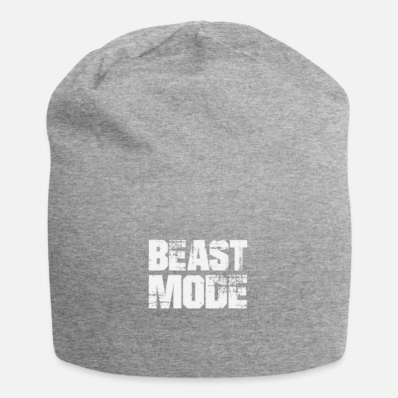 BEAST MODE - Jersey Beanie - heather grey