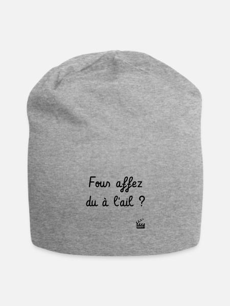Fous affez du à l'ail ? La Septième Compagnie - Bonnet en jersey - gris chiné