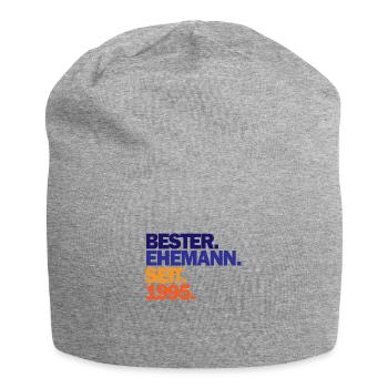Ehemann 1995 Jubiläum Hochzeit Spruch - Jersey-Beanie - Grau meliert - Vorne