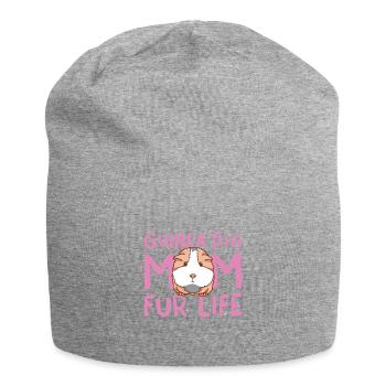 Guinea Pig Mom for Life - Pet Mother - Jersey Beanie - heather grey - Front