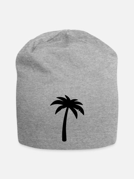 palme symbol - Jersey-Beanie - Grau meliert