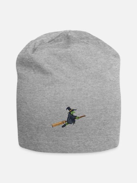 Hexe - Jersey-Beanie - Grau meliert