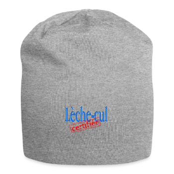 Lèche-cul certifiée - Bonnet en jersey - gris chiné - Devant