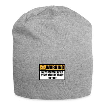 Foxtrott Tanz Tanzen Standardtanz Sprüche Spruch - Jersey-Beanie - Grau meliert - Vorne